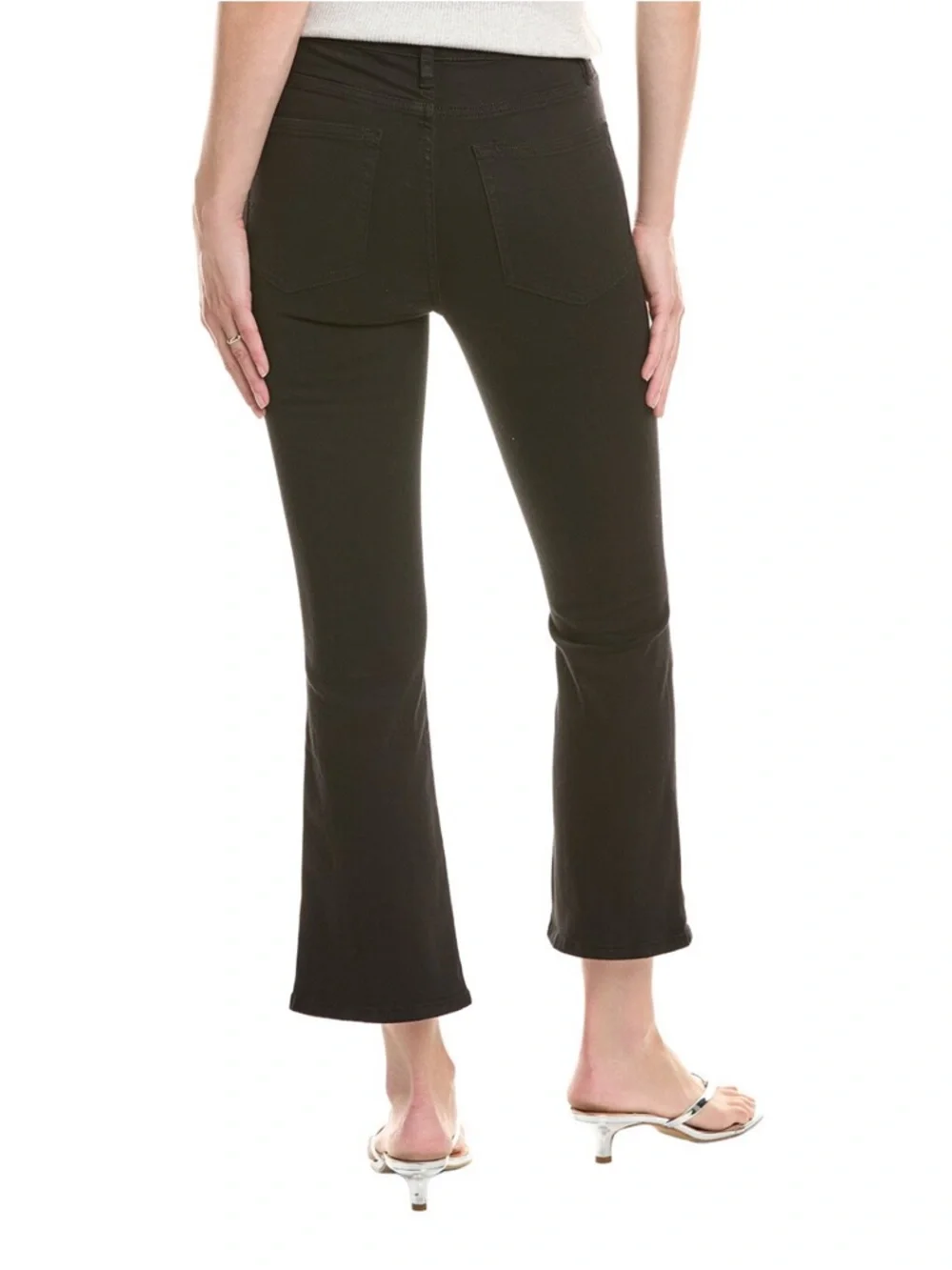 Frame Denim Black Le Crop Mini Boot in Size 27 EUC Day to Night Capsule Luxury - Picture 9 of 12